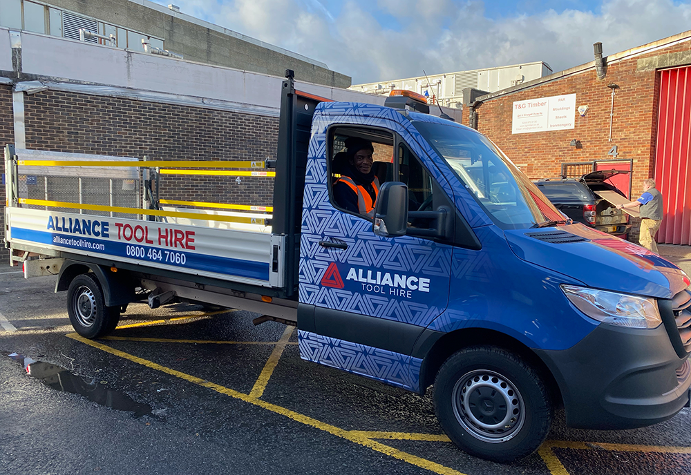 Alliance delivery vehicle from the fleet