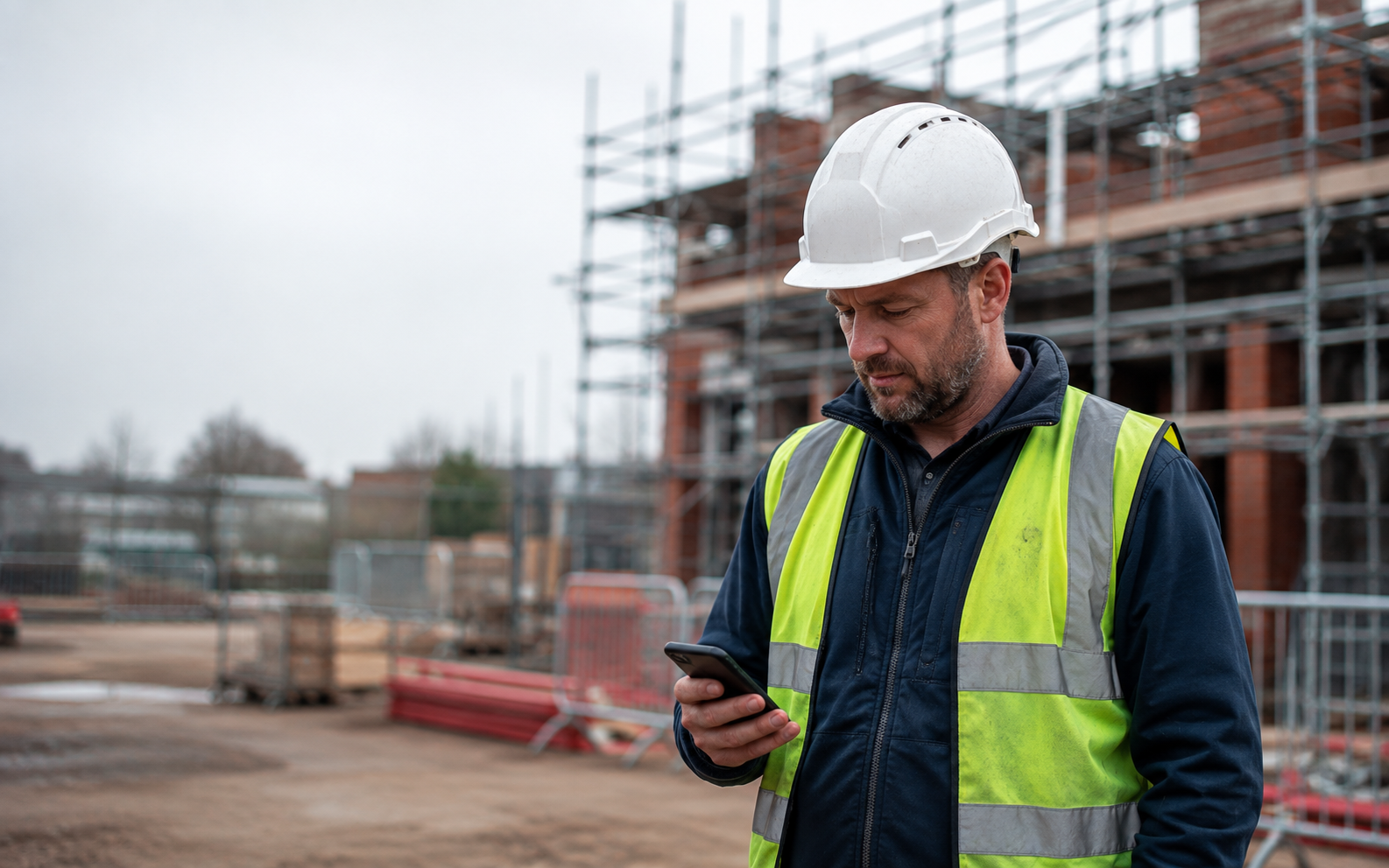Site manager browsing tools on a phone