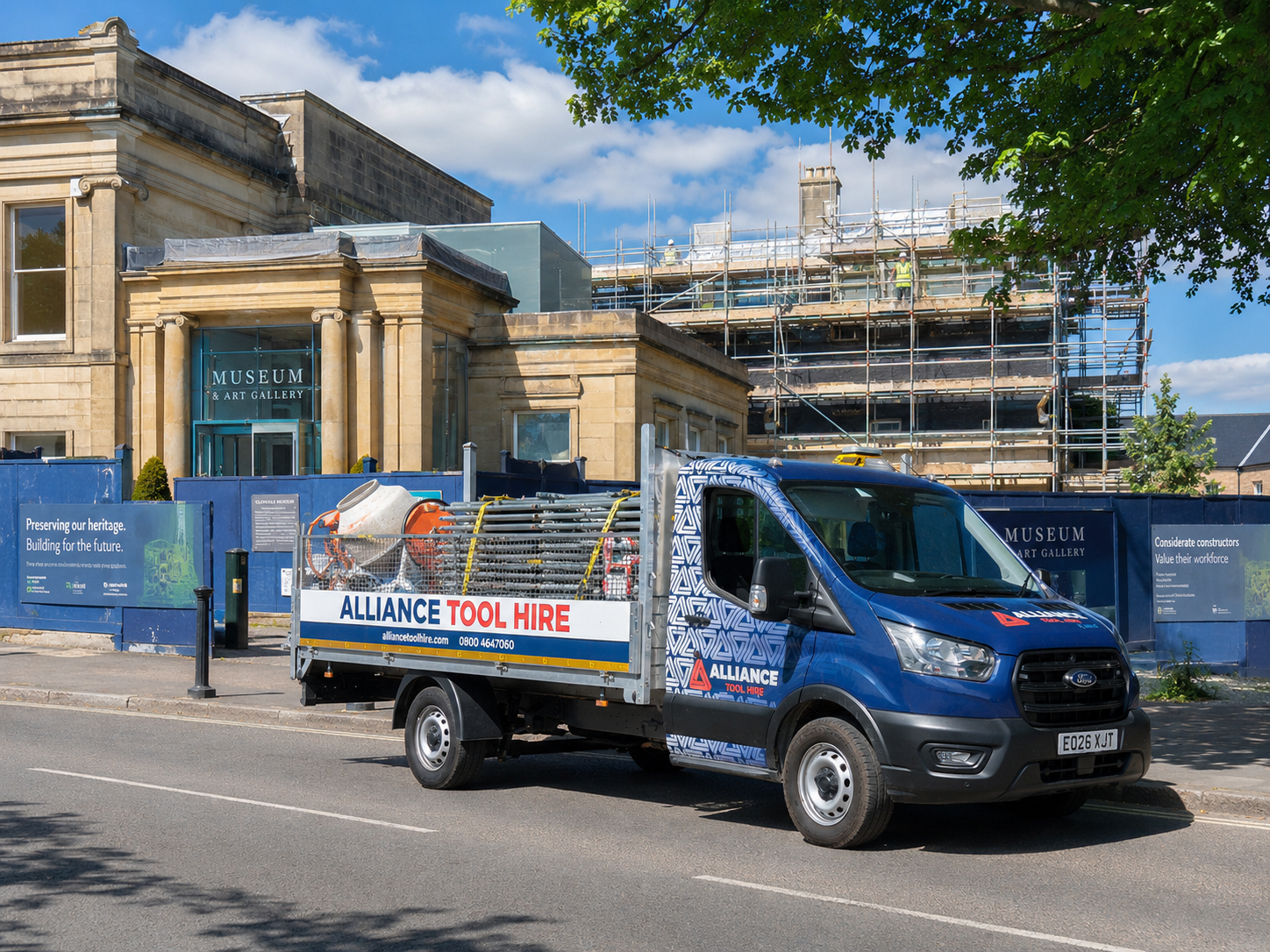 Heritage refurbishment works at the Holburne Museum, Bath